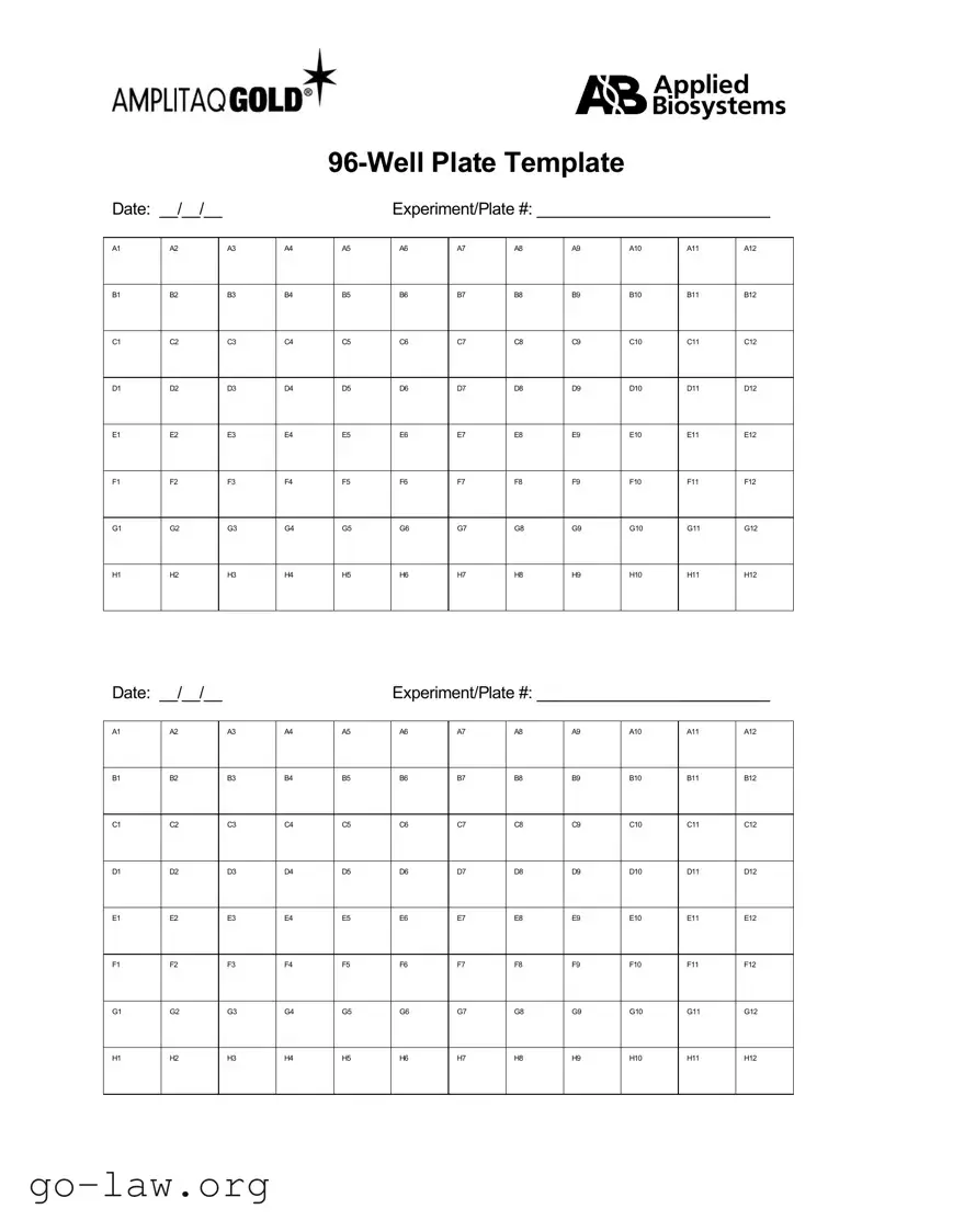 Download 96 Well Form in PDF