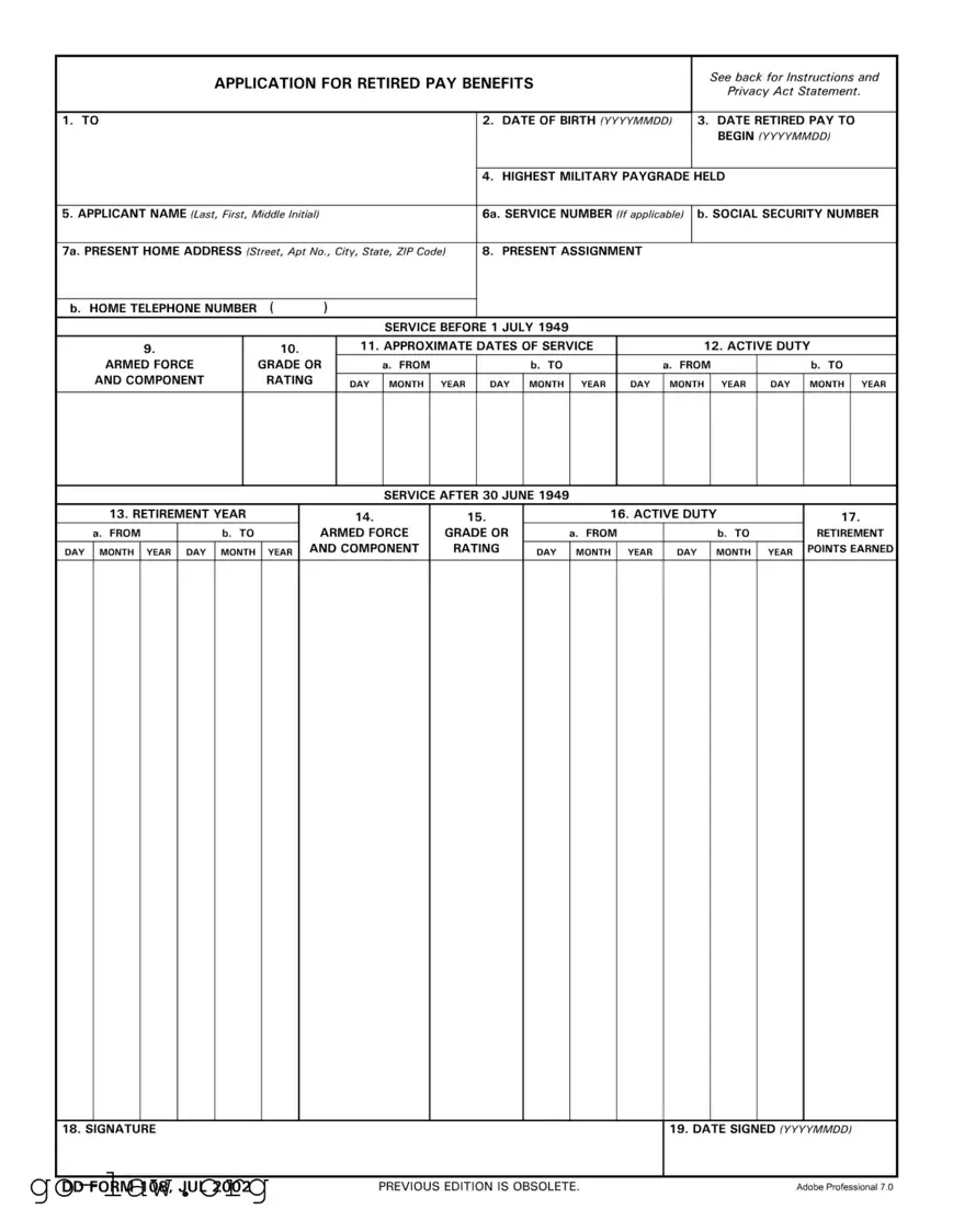Download Dd 108 Form in PDF