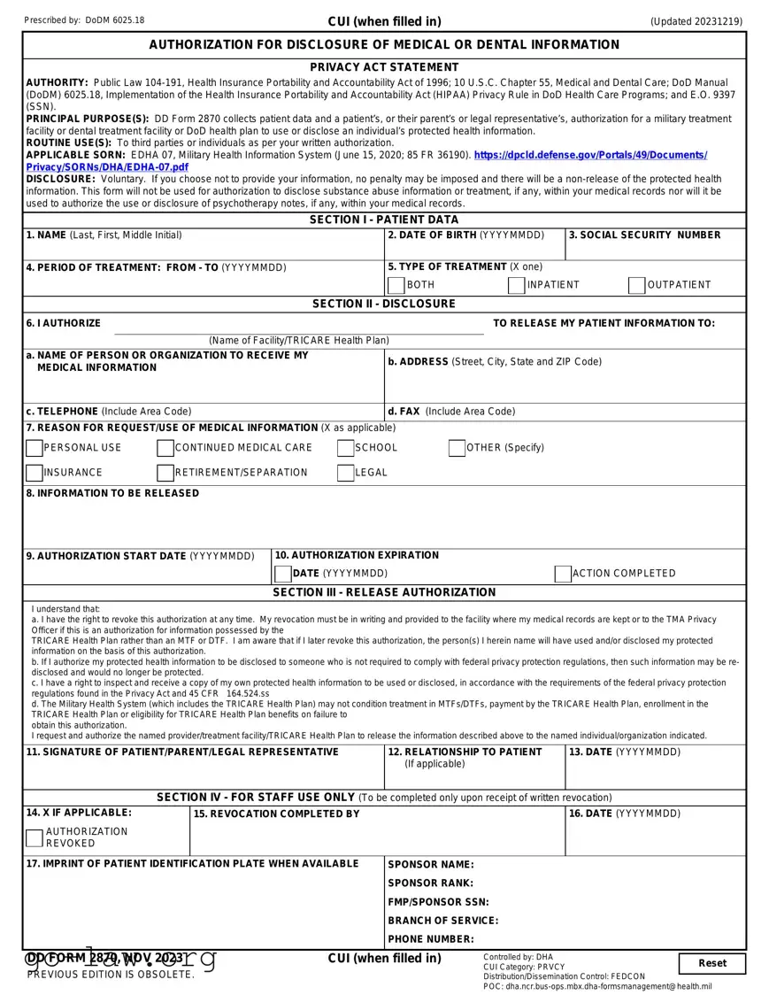 Download DD 2870 Form in PDF