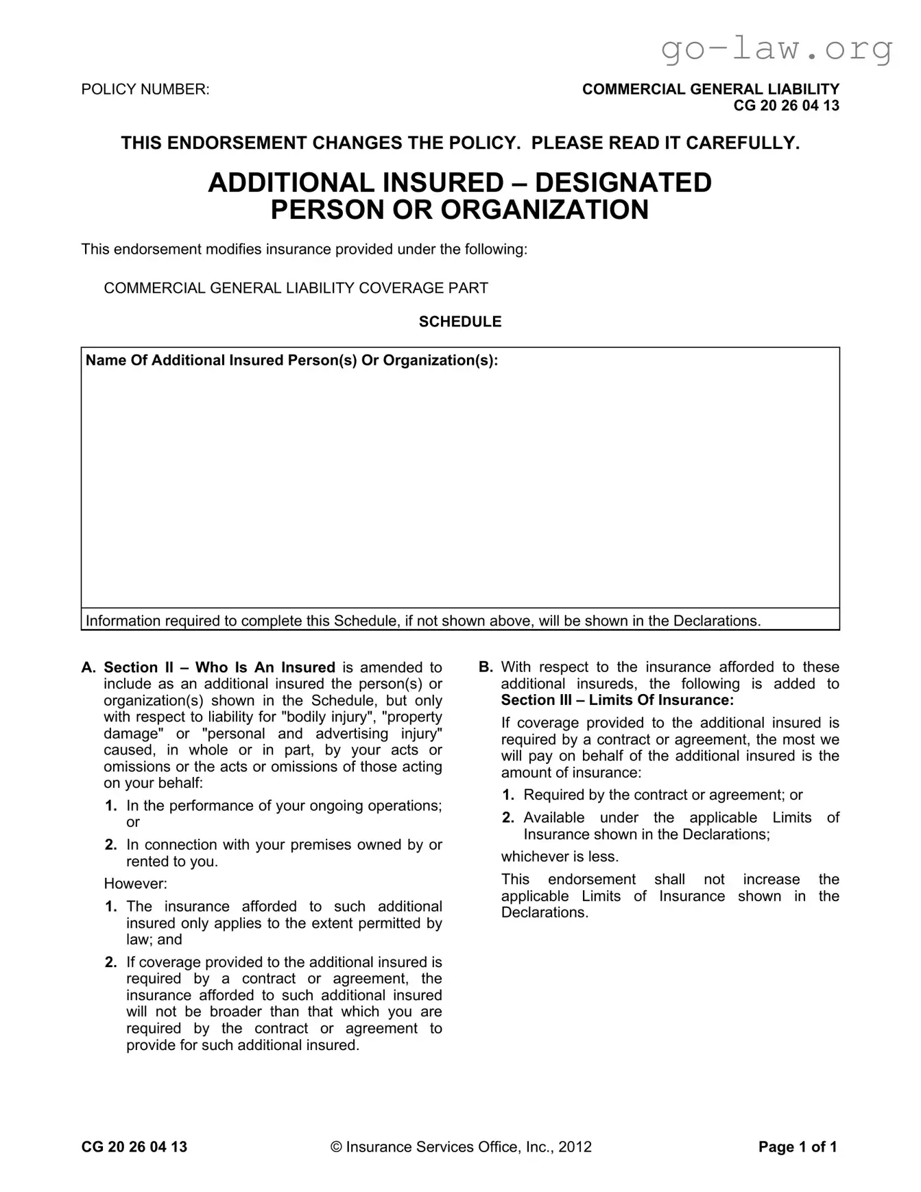 Download Cg 20 26 04 13 Form in PDF