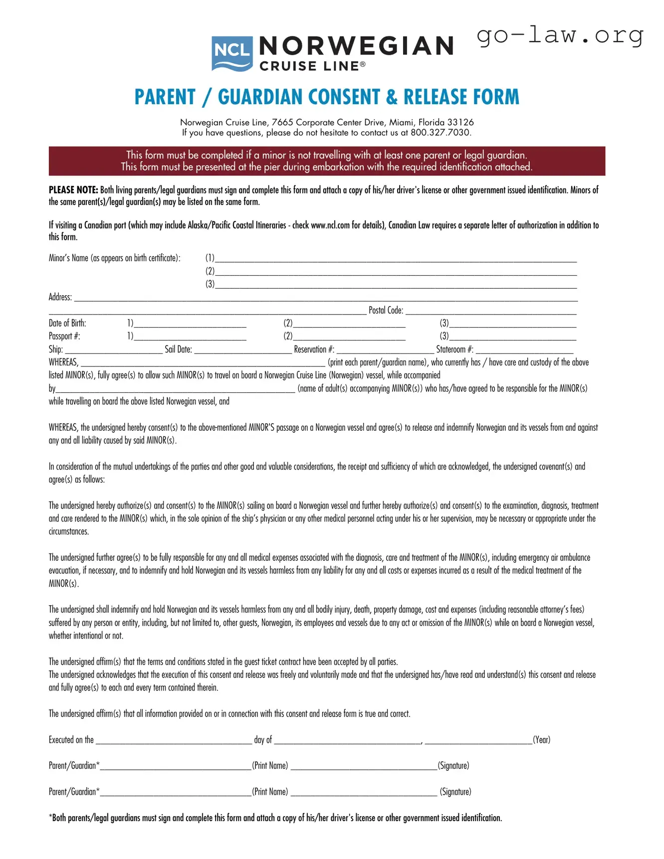 Download NCL Parental Consent Form in PDF