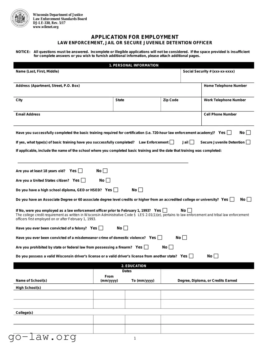 Download Dj Le 330 Form in PDF