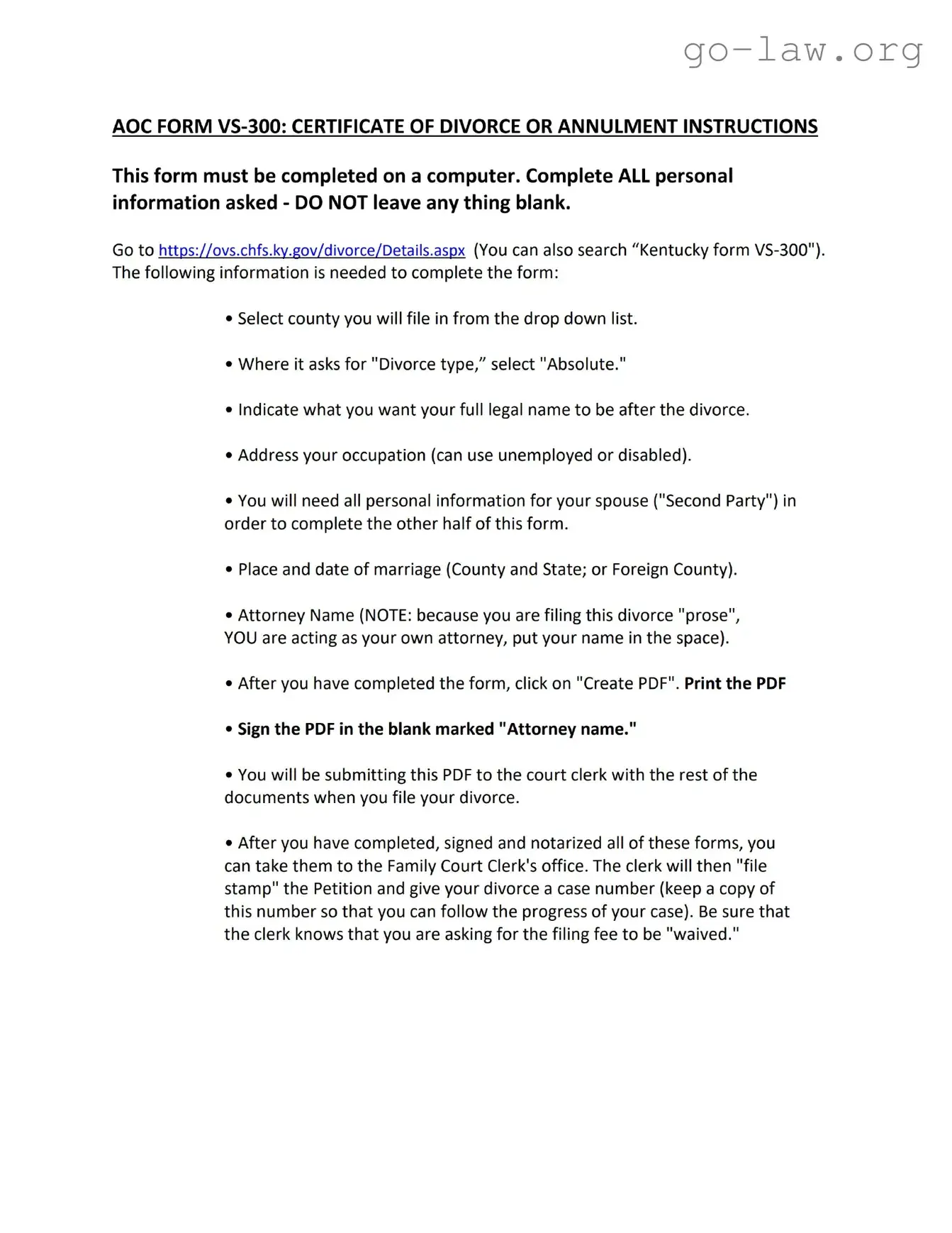 Download Vs300Form Form in PDF