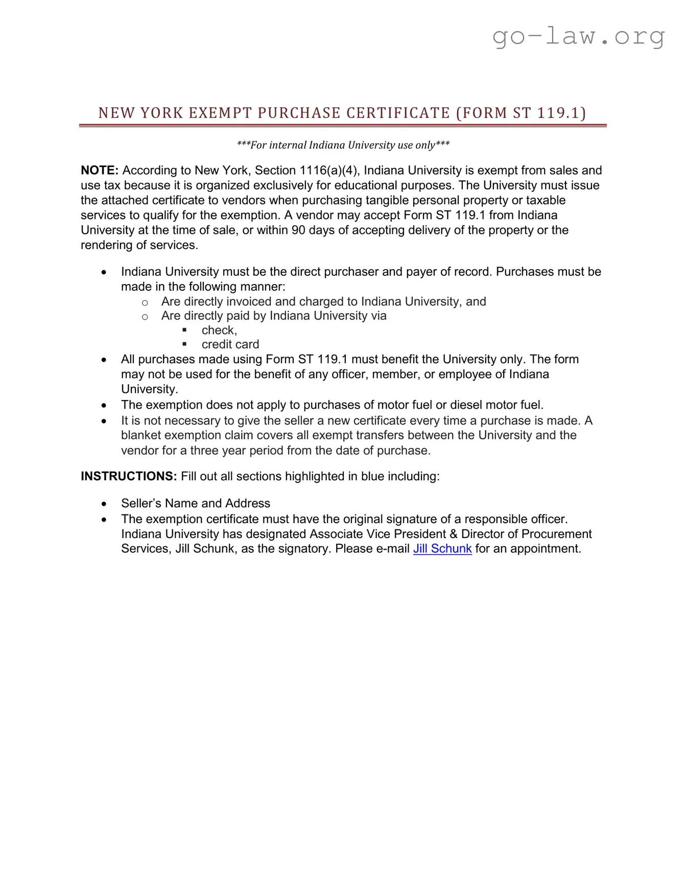 Download St 119 1 Exempt Form in PDF