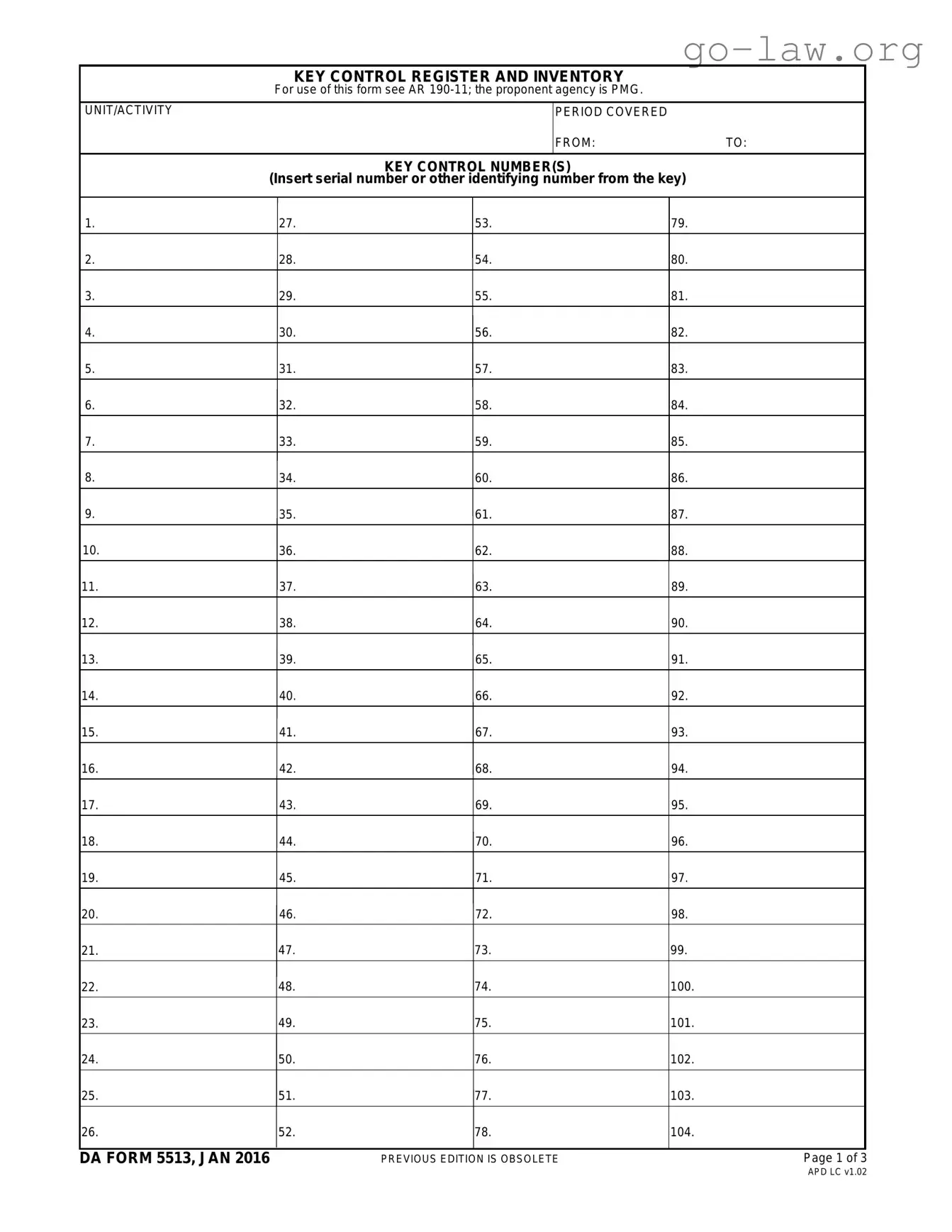 Download Da 5513 Form in PDF