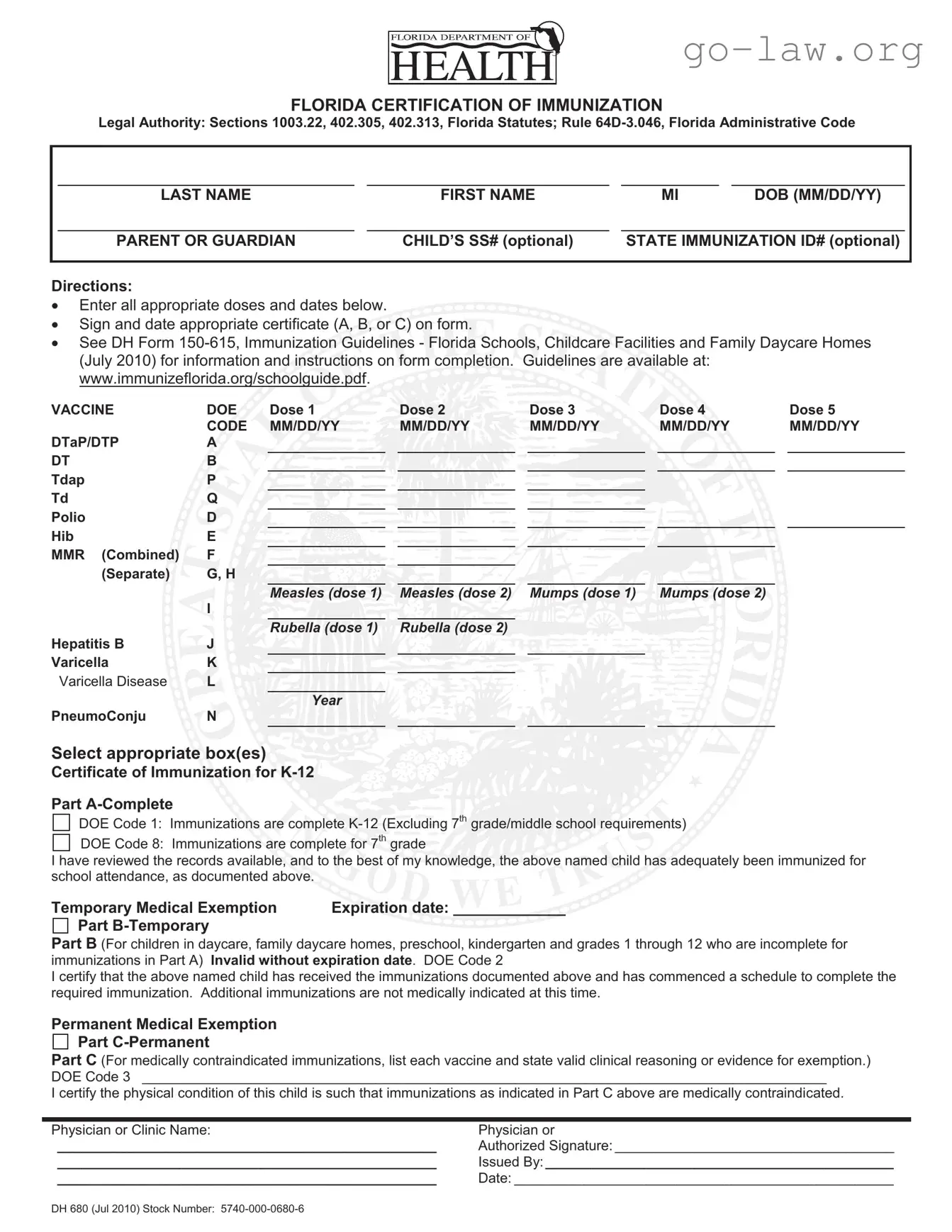 Download 680 Form in PDF