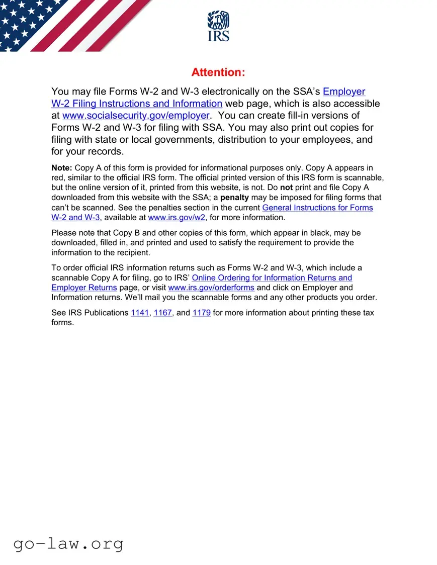 Download IRS W-2 Form in PDF